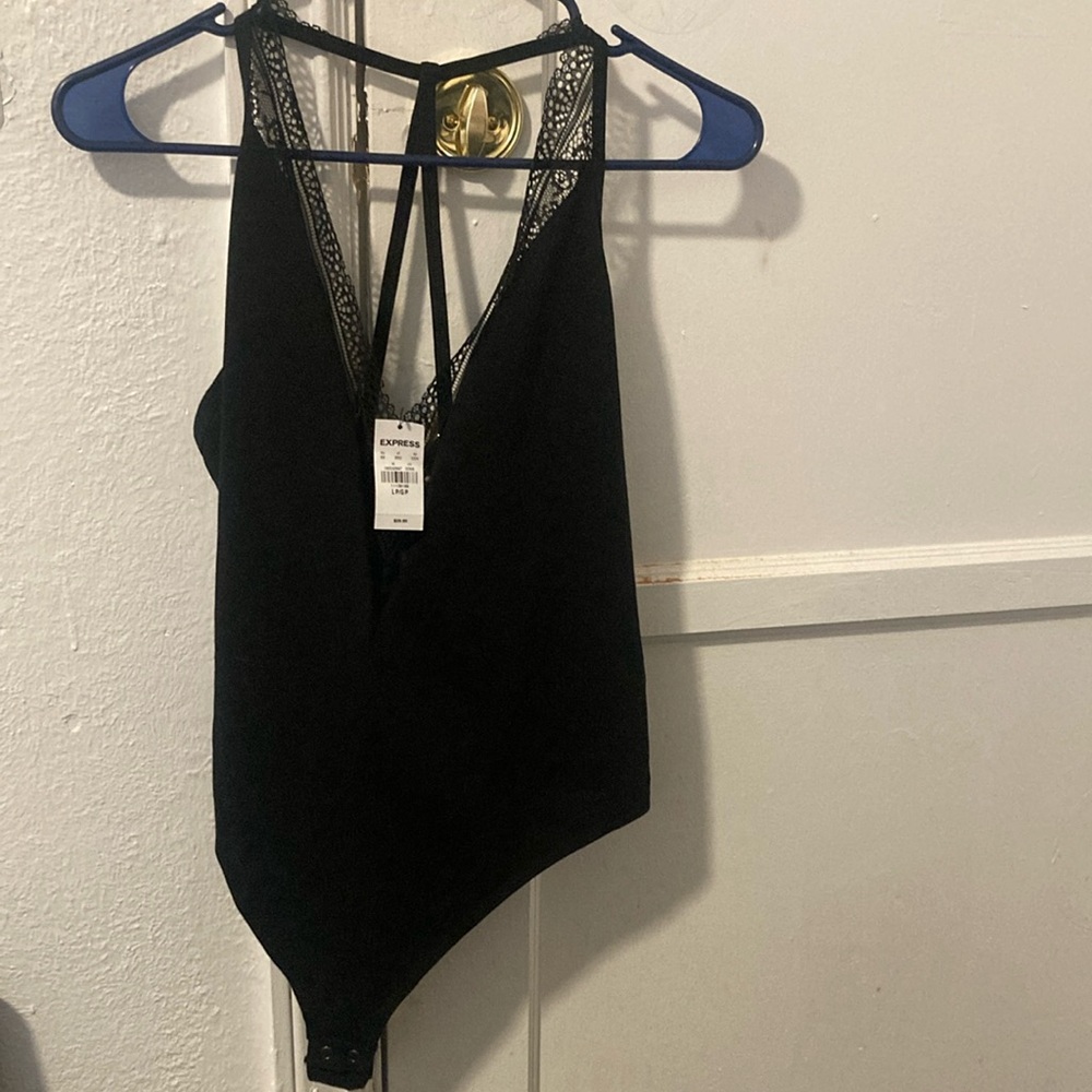 Express black women’s petite large NWT bodysuit - Picture 1 of 7